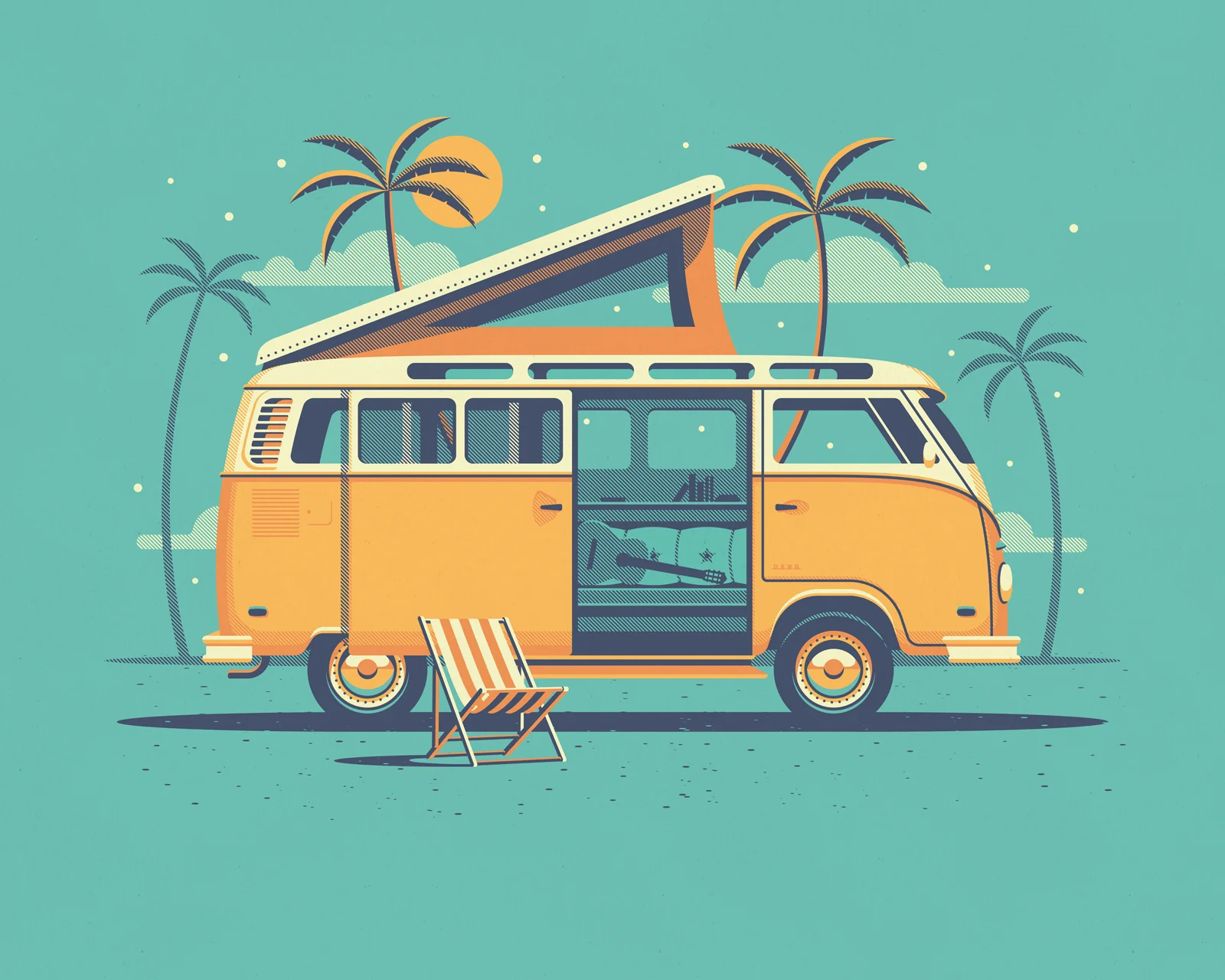 Camper Art Print Series — DKNG